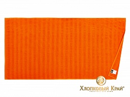 Страйп оранж полотенце махровое банное Хлопковый Край 70*140