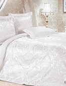 Бриллиант постельное бельё из сатин-жаккарда Estetica Ecotex 2 спальное с европростынёй в подарочном чемодане