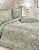 Тюильри постельное бельё из сатин-жаккарда Estetica Ecotex 2 спальное с европростынёй в подарочном чемодане