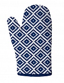 Прихватка-рукавица 18х28 Fine Line рис 62077 вид 2 Геометрия синий