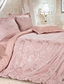 Джульетта постельное бельё из сатин-жаккарда Estetica Ecotex 2 спальное с европростынёй в подарочном чемодане
