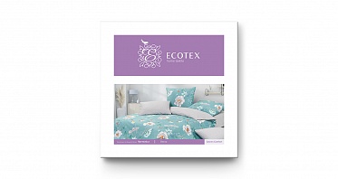 Весна постельное бельё из сатина Harmonica Ecotex 2 спальное с европростынёй