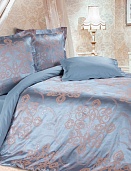 Борнео постельное бельё из сатин-жаккарда Estetica Ecotex 2 спальное с европростынёй в подарочном чемодане