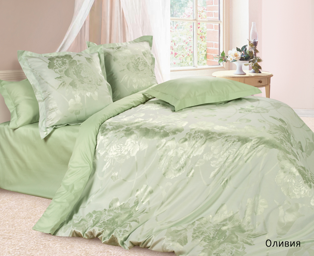 Оливия постельное бельё из сатин-жаккарда Estetica Ecotex евро купитьоптом. ТД Виктория - постельный текстиль оптом.