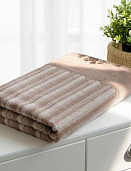 Полотенце «Самойловский Текстиль» махровое 70/140 420Г/М2 Сиена Вид 3 Цвет Мокко/светло-бежевый