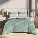 Мятный Вечер постельное бельё из сатина Harmonica Ecotex евро