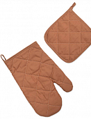 "Набор для кухни 2 предмета ""Цвет Эмоций"", Саржа (рукавичка-прихватка, прихватка) (Шалфей)"