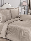 Лоренцо постельное бельё из сатин-жаккарда Estetica Ecotex 2 спальное с европростынёй в подарочном чемодане