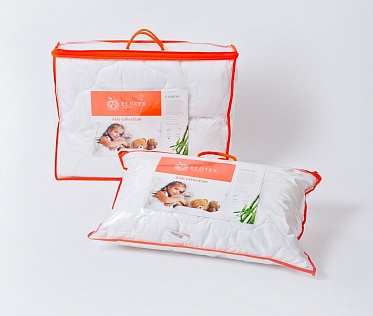 Подушка детская Ecotex в кроватку Бамбук 40*60