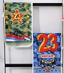 Полотенце микрофибра 25х50 в ассортименте (23 февраля)