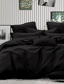 19-0303 (черный) постельное белье из страйп-сатина Бояртекс евро