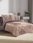 Карингтон постельное бельё из сатин-жаккарда Estetica Ecotex 2 спальное с европростынёй в подарочном чемодане