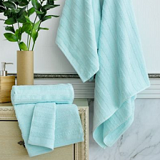 Полотенце «Verossa» махровое 50/90 500Г/М2 Stripe Цвет Нежно-голуой