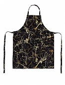 Фартук 70*90 с карманом и регулируемой бретелью, рогожка (Мрамор ОП)