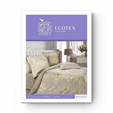 Богема постельное бельё из сатин-жаккарда Estetica Ecotex 1,5 спальное