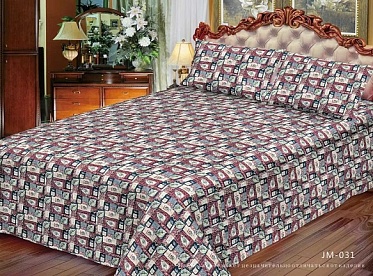 JМ-031 покрывало гобеленовое многоцветное Акварель 180х200