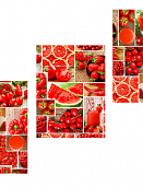 "Набор вафельных полотенец 60х45 (3 шт.) ""Сочное ассорти"""