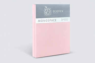 Пододеяльник из сатина Моноспейс Ecotex евро  светло-розовый