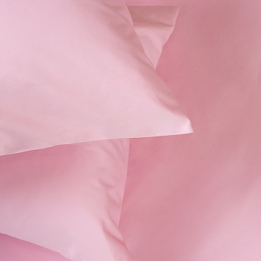 Светло-розовый постельное бельё из сатина Моноспейс Ecotex семейное