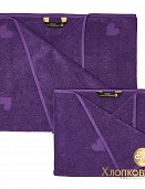 Амор фиолет полотенце махровое банное Хлопковый Край 70*140