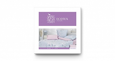 Эустома постельное бельё из сатина Harmonica Ecotex 2 спальное с европростынёй