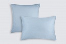 Наволочки из сатина Моноспейс Ecotex 2шт. 50*70 серо-голубой