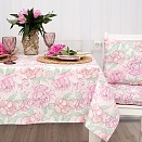 "Скатерть рогожка 145х145 ""Радушная хозяйка"" Пионы"