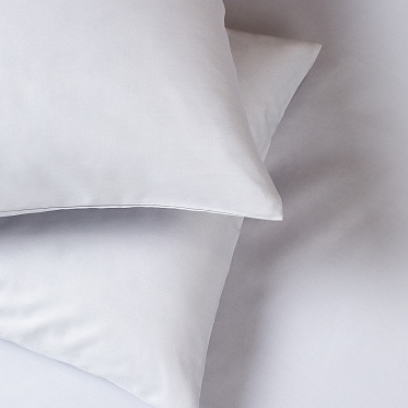 Серый постельное бельё из сатина Моноспейс Ecotex 1,5 спальное