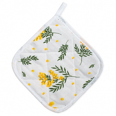 Прихватка рогожка 20х20 (Мимоза кройная)