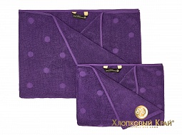 Бон Пари фиолет полотенце махровое банное Хлопковый Край 70*140