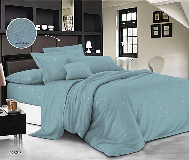 9232-3  постельное белье креп-жатка Бояртекс 2,0 спальное с европростынёй