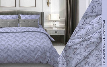 188 Иллюзия, 2/12 Вид, лавандовый постельное белье из бязи Бояртекс 2 спальное