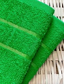 Полотенце махровое Юнона Он и Она 100*150 зеленый