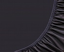Простыня на резинке трикотажная СВС 90*200*20 темно-серый