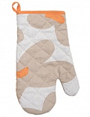 "Прихватка ""Рукавичка"" 30х17 ""Радушная хозяйка (Традиция)"" (Флористика (бежевый))"