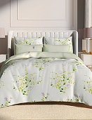 Цветочный Ноктюрн постельное бельё из сатина Harmonica Ecotex семейное