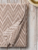 Сиена полотенце махровое 70х140 мокко/светло-бежевый Самойловский текстиль