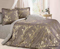 Кассандра постельное бельё из сатин-жаккарда Estetica Ecotex 2 спальное с европростынёй