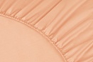 Простыня на резинке Моноспейс Ecotex 160*200*23 персиковая
