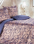 Земфира постельное бельё из сатин-жаккарда Estetica Ecotex 2 спальное с европростынёй в подарочном чемодане