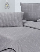 Нью-Йорк постельное бельё из сатина Harmonica Ecotex 2 спальное с простынёй на резинке