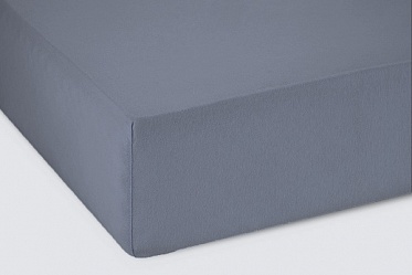 Простыня на резинке трикотажная 160х200х20 антрацит