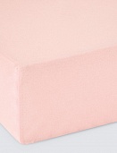 Простыня на резинке трикотажная Ecotex 140*200*20 розовая
