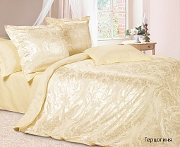 Герцогиня постельное бельё из сатин-жаккарда 2 спальное с европростынёй в подарочном чемодане