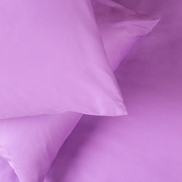 Фиолетовый постельное бельё из сатина Моноспейс Ecotex семейное