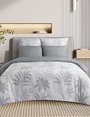 Искья постельное бельё из сатина Harmonica Ecotex 2 спальное с простынёй на резинке