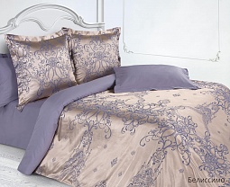 Белиссимо постельное бельё из сатин-жаккарда Estetica Ecotex 2 спальное с европростынёй