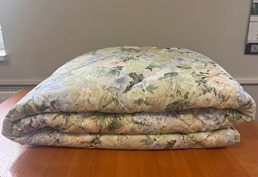 Одеяло детское СВС в кроватку Файбер стёганый Цветы