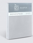 Пододеяльник из сатина Моноспейс Ecotex евро  серый