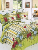 В10 постельное белье из сатина Сайлид 1,5 спальное